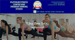 Desktop Screenshot of platinumfitnesscenter.com